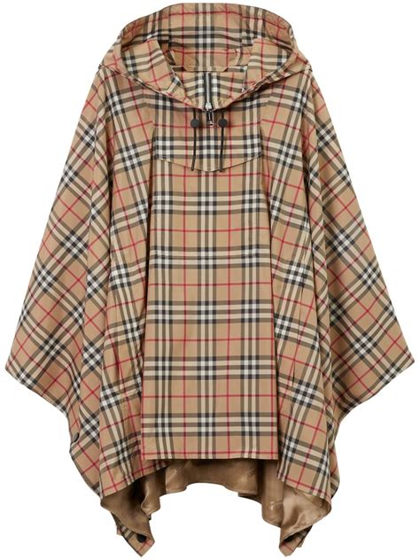 burberry poncho replica|burberry vintage check poncho.